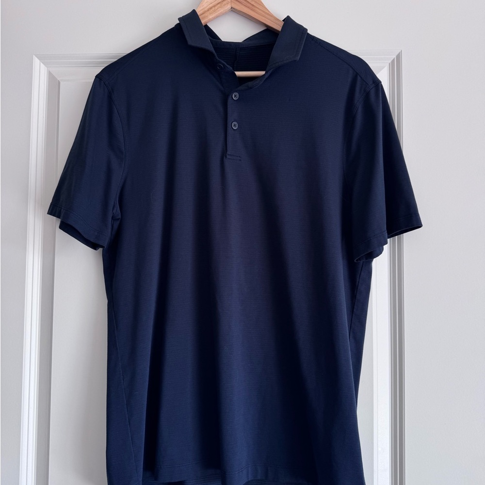 Men's Navy Short-Sleeve Polo Shirt